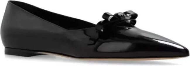 Casadei Zwarte lakballerina's Black Dames