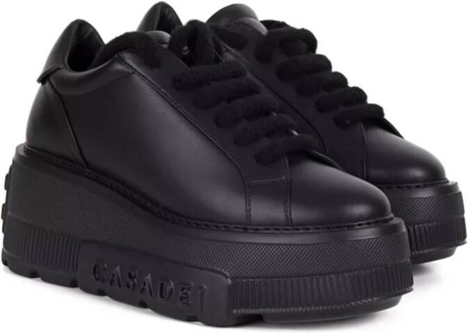 Casadei Zwarte Platform Sneakers Black Dames