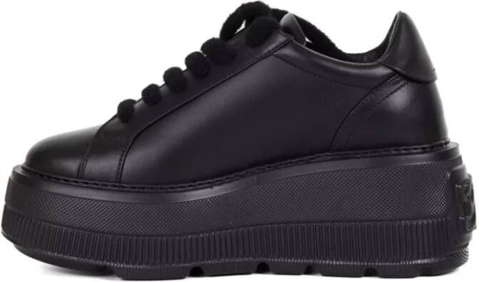 Casadei Zwarte Platform Sneakers Black Dames