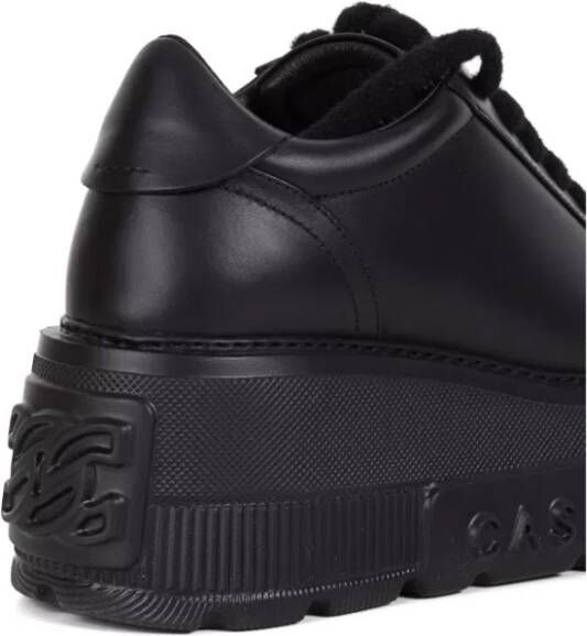 Casadei Zwarte Platform Sneakers Black Dames