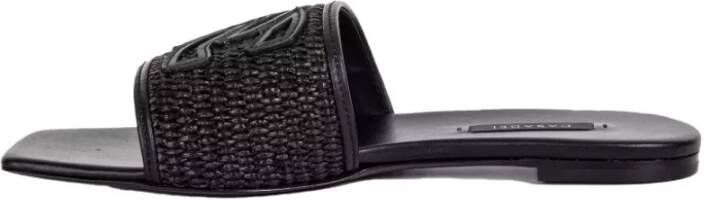 Casadei Zwarte slippers Black Dames