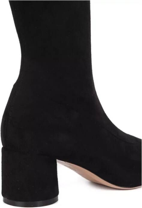 Casadei Zwarte Suède Laarzen Black Dames