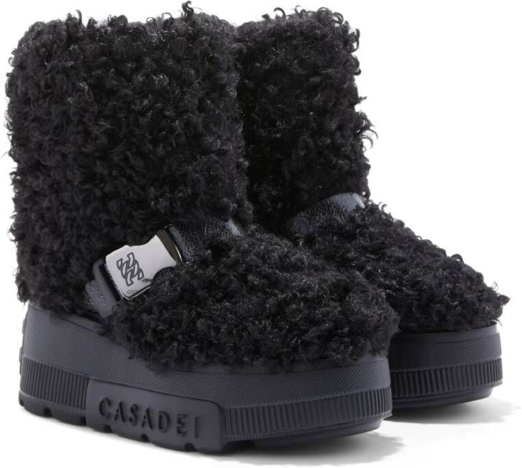 Casadei Zwarte Yeti Moon Boot Zwart Dames