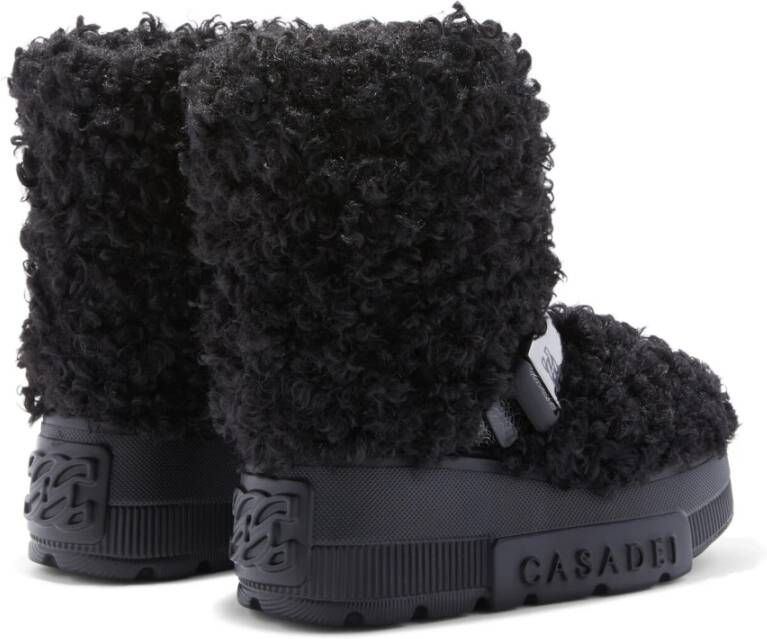 Casadei Zwarte Yeti Moon Boot Zwart Dames