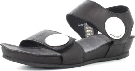 Cashott Stijlvolle Sandalen Black Dames