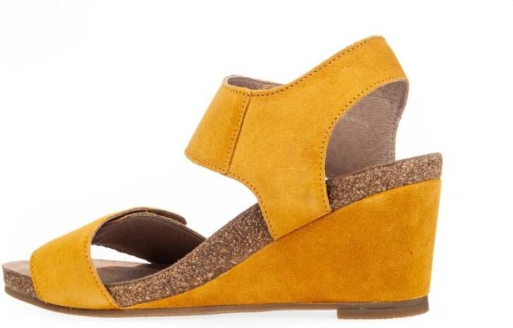 Cashott Wedges Yellow Dames