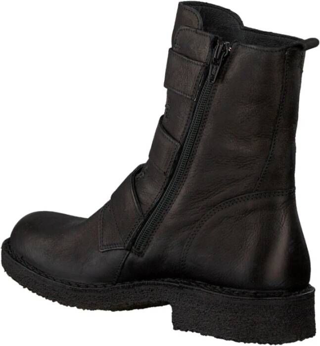 Cashott Zwarte Bikerboot met Metalen Accenten Black Dames