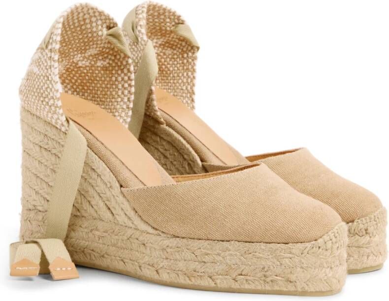 Castañer Carina 8Ed 002 11 cm Wedges Beige Dames