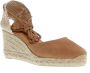 Castañer Beige Sleehak Espadrilles Enkelband Beige Dames - Thumbnail 2