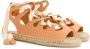 Castañer Beperkte editie x Ancient Greek Sandals. Espadrilles van runderleer met striksluiting Beige Dames - Thumbnail 6