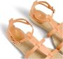 Castañer Beperkte oplage x Ancient Greek Sandals. Delos leren sandalen met enkelband met zijdelingse metalen gesp. Beige Dames - Thumbnail 10