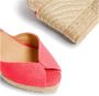 Castañer Bianca gewassen katoenen espadrilles met striksluiting en 11 cm hak. Red Dames - Thumbnail 5