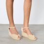 Castañer Bianca 6 002 7 cm sleehakken Beige Dames - Thumbnail 6