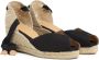 Castañer Jute wedge espadrilles met strikband Black Dames - Thumbnail 6