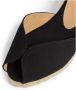 Castañer Jute wedge espadrilles met strikband Black Dames - Thumbnail 8