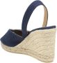 Castañer Blauwe Jeans Espadrilles met Jute Sleehak Blue Dames - Thumbnail 3