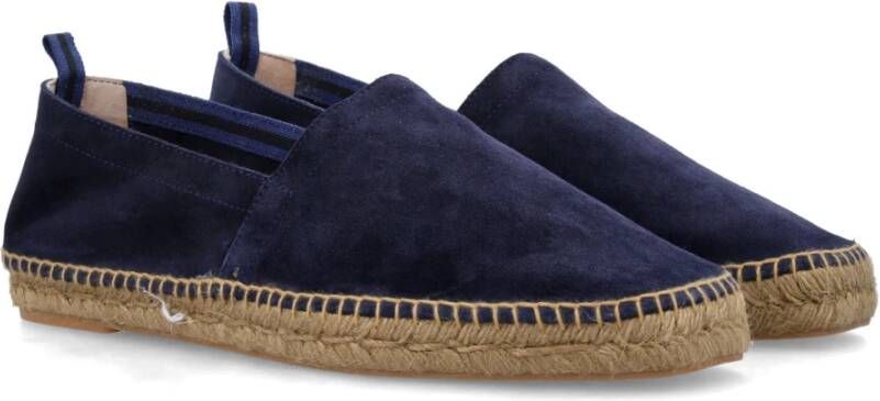 Castañer Blauwe Suède Instap Espadrilles Schoenen Blue Heren