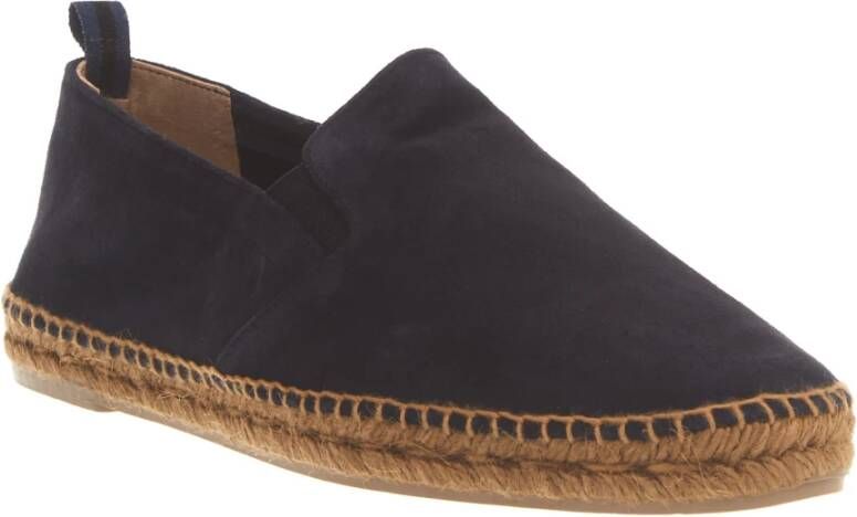 Castañer Blauwe Suède Loafer Schoenen Blue Heren