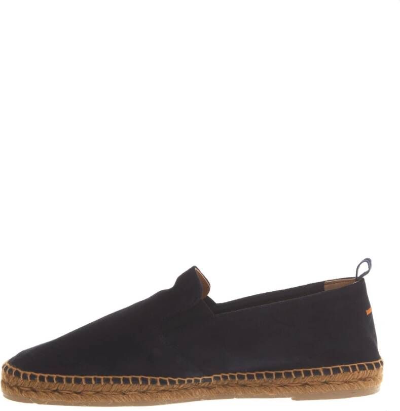 Castañer Blauwe Suède Loafer Schoenen Blue Heren