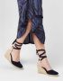 Castañer Blauwe Wedge Espadrilles met Logo Hak Blue Dames - Thumbnail 7