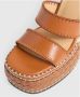 Castañer Blok Sandalen Brown Dames - Thumbnail 4