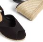 Castañer Brisa katoenen sandalen met 9 cm sleehak. Black Dames - Thumbnail 6