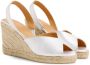 Castañer Brisa metallic-leren sandalen met 9 cm sleehak. Yellow Dames - Thumbnail 2