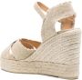 Castañer Verhoog je stijl met Bromelia Espadrille Sleehak Sandalen Beige Dames - Thumbnail 12