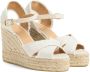 Castañer Gouden Lurex Sleehak Espadrilles Sandalen White Dames - Thumbnail 3