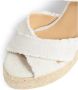 Castañer Gouden Lurex Sleehak Espadrilles Sandalen White Dames - Thumbnail 5