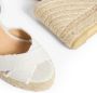 Castañer Gouden Lurex Sleehak Espadrilles Sandalen White Dames - Thumbnail 6