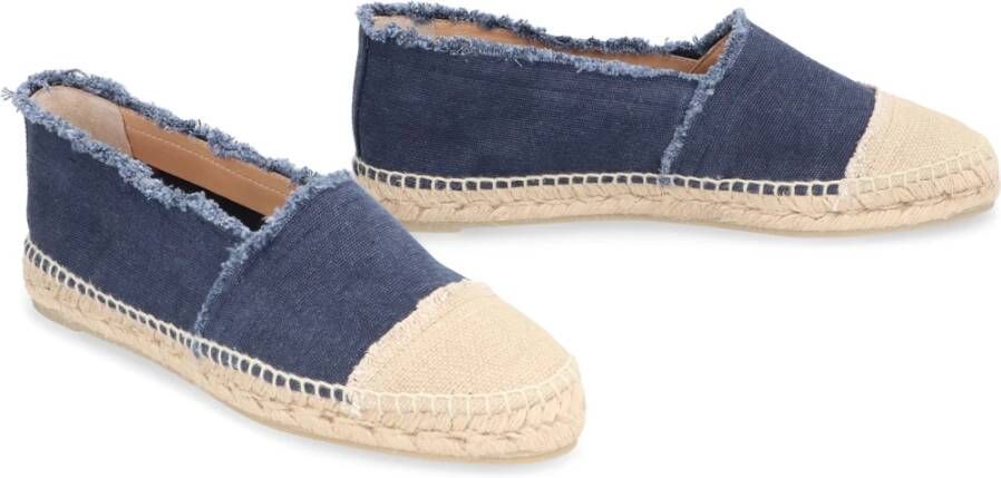 Castañer Canvas Espadrilles met Gevlochten Koord Zool Blue Dames