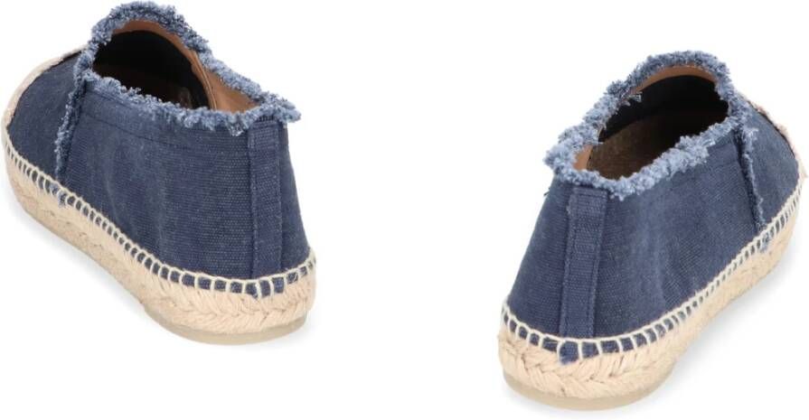 Castañer Canvas Espadrilles met Gevlochten Koord Zool Blue Dames