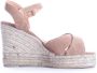 Castañer Canvas Sleehak Espadrilles voor Modieuze Vrouwen Beige Dames - Thumbnail 4