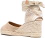 Castañer Zandkleurige Katoenen Canvas Sleehak Espadrilles Beige Dames - Thumbnail 3