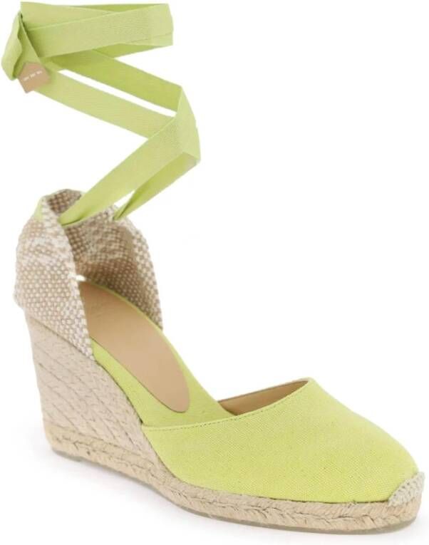 Castañer Carina Sleehak Espadrilles Yellow Dames