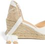 Castañer Carina 6 001 7 cm Wedges White Dames - Thumbnail 3