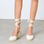 Castañer Carina 6 001 7 cm Wedges White Dames - Thumbnail 12