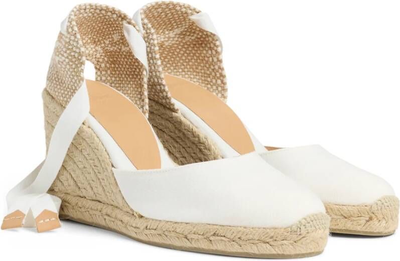 Castañer Carina 8 001 9 cm Wedges White Dames