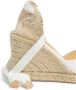 Castañer Witte Espadrille Sneakers met Enkelveters White Dames - Thumbnail 16