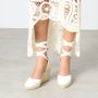 Castañer Witte Espadrille Sneakers met Enkelveters White Dames - Thumbnail 19