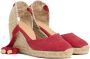 Castañer Carina 8 002 Sleehak Espadrilles Red Dames - Thumbnail 7