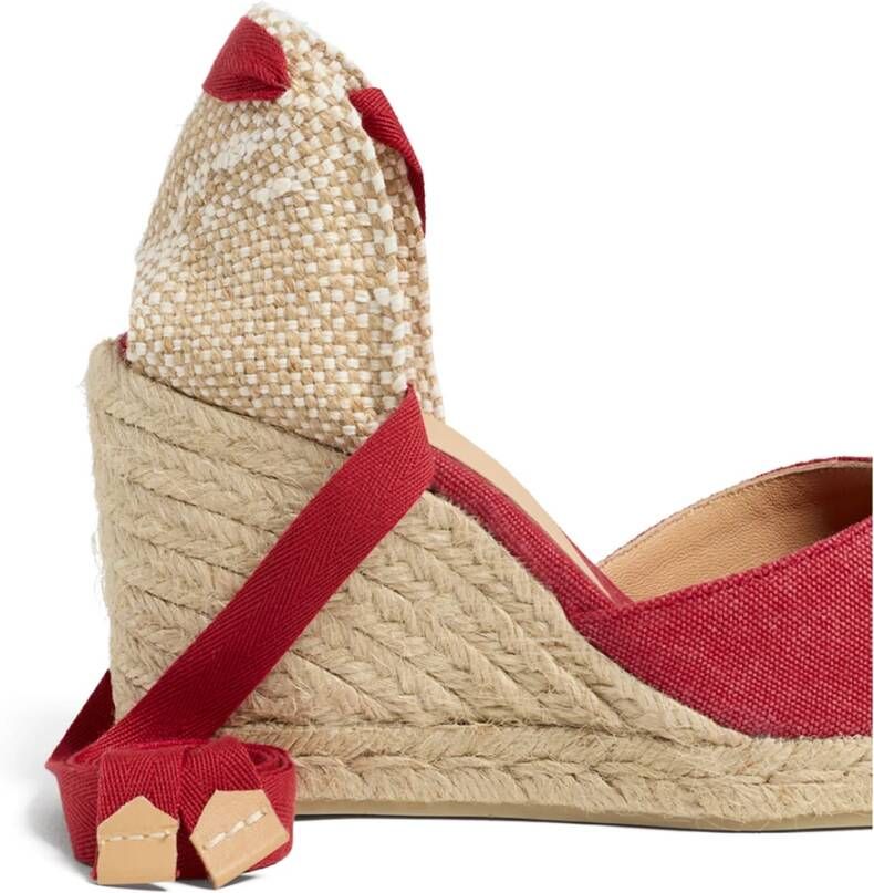 Castañer Carina 8 002 9 cm Wedges Red Dames