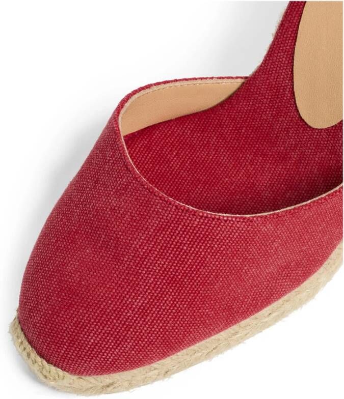 Castañer Carina 8 002 9 cm Wedges Red Dames