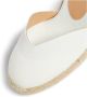 Castañer Chiara biologisch katoenen espadrilles met striksluiting en 9 cm sleehak. White Dames - Thumbnail 11