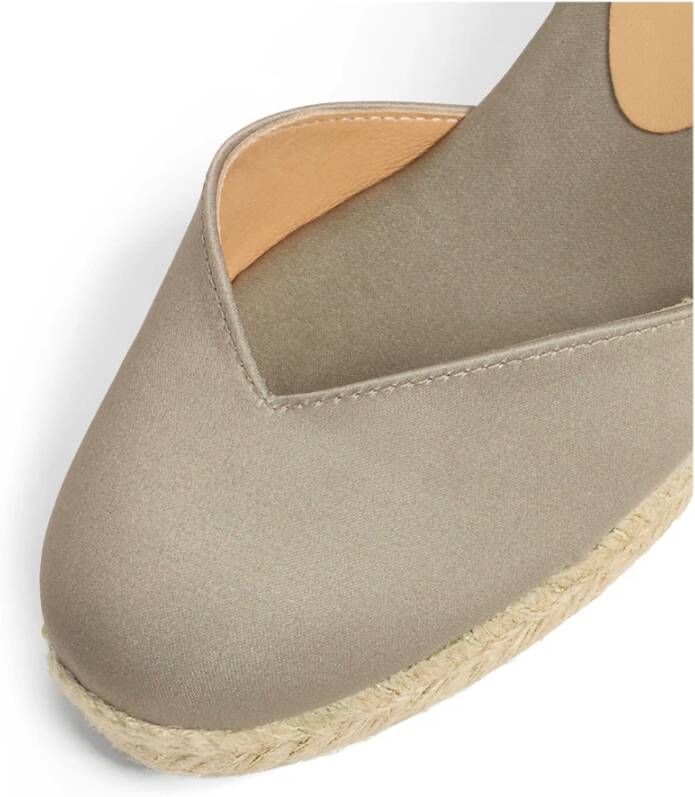 Castañer Alpargata MET 7 CM Sleehak Beige Dames