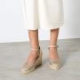 Castañer Alpargata MET 7 CM Sleehak Beige Dames - Thumbnail 6