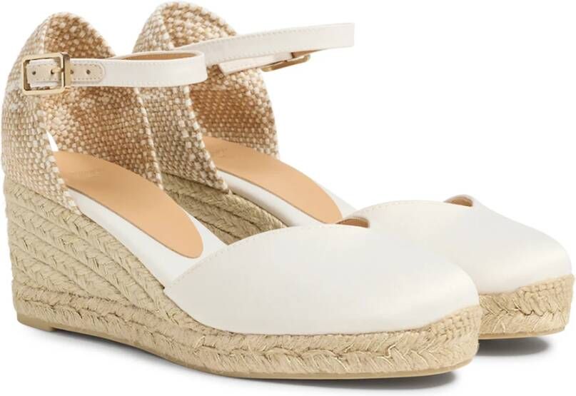 Castañer Chiarita 6 006 7 cm Wedges White Dames