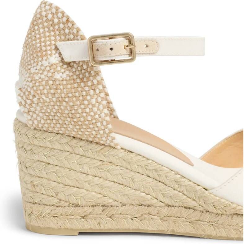 Castañer Chiarita 6 006 7 cm Wedges White Dames