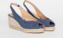 Castañer Denim Blauwe Sleehak Schoenen voor Vrouwen Blue Dames - Thumbnail 2